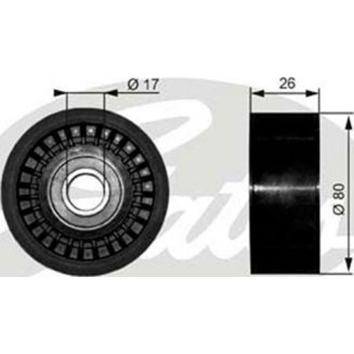 Gates Engine Idler Pulley 36303