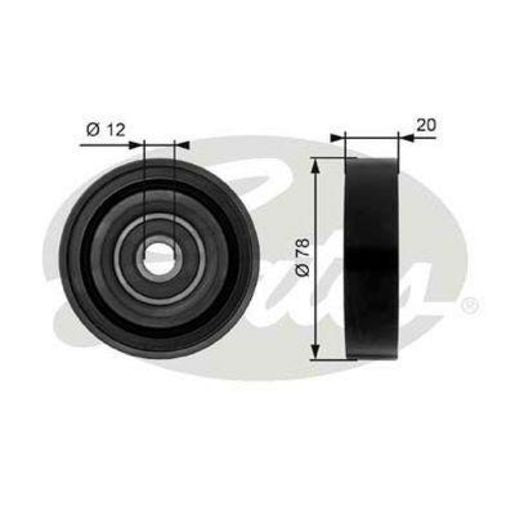 Gates Engine Idler Tensioner Pulley 36086