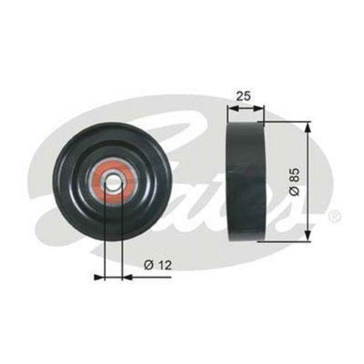 Gates Engine Idler Tensioner Pulley 36087