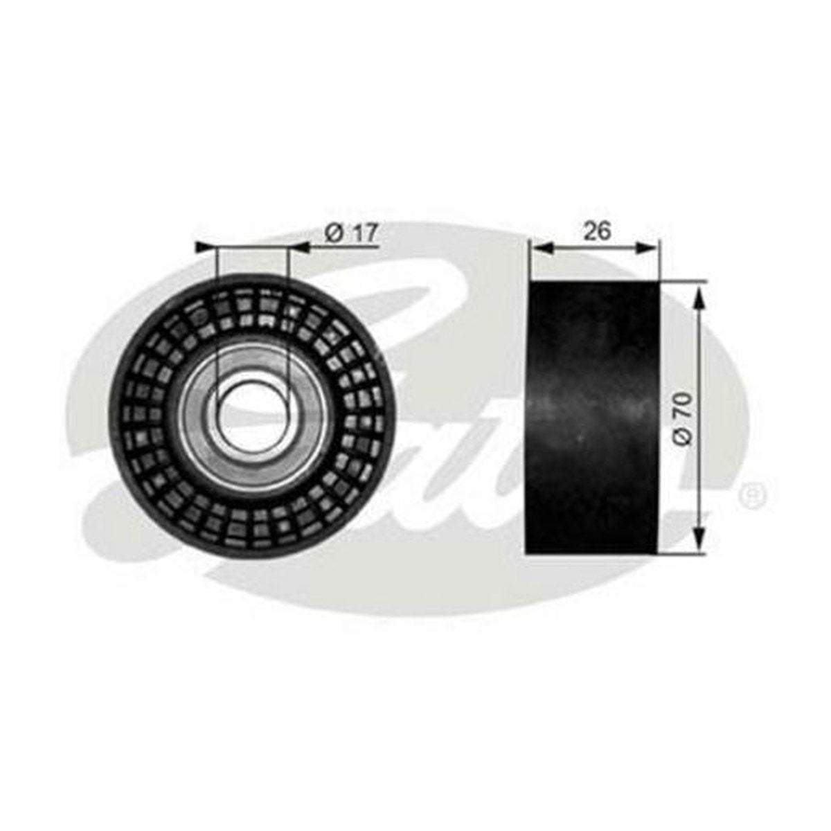 Gates Engine Idler Pulley 38018