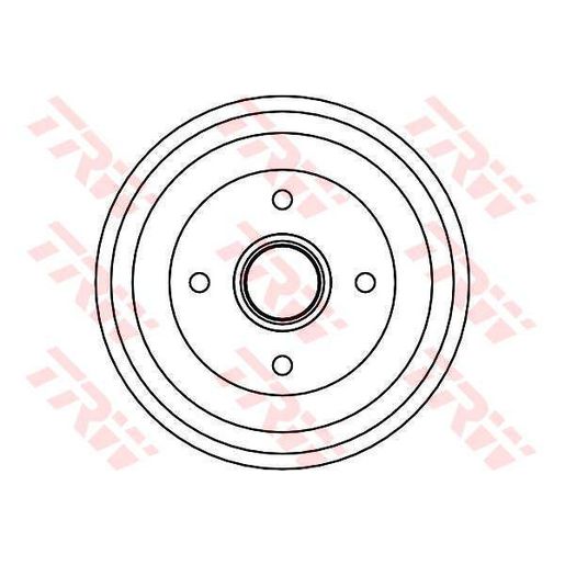 TRW Drum Brake Pair 223mm DB4308