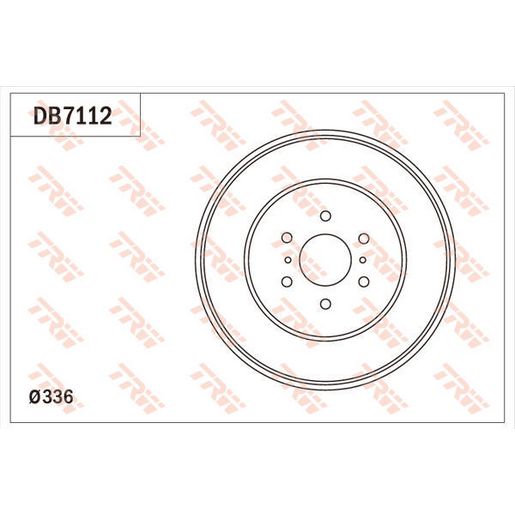 TRW Drum Brake Pair 295mm DB7112