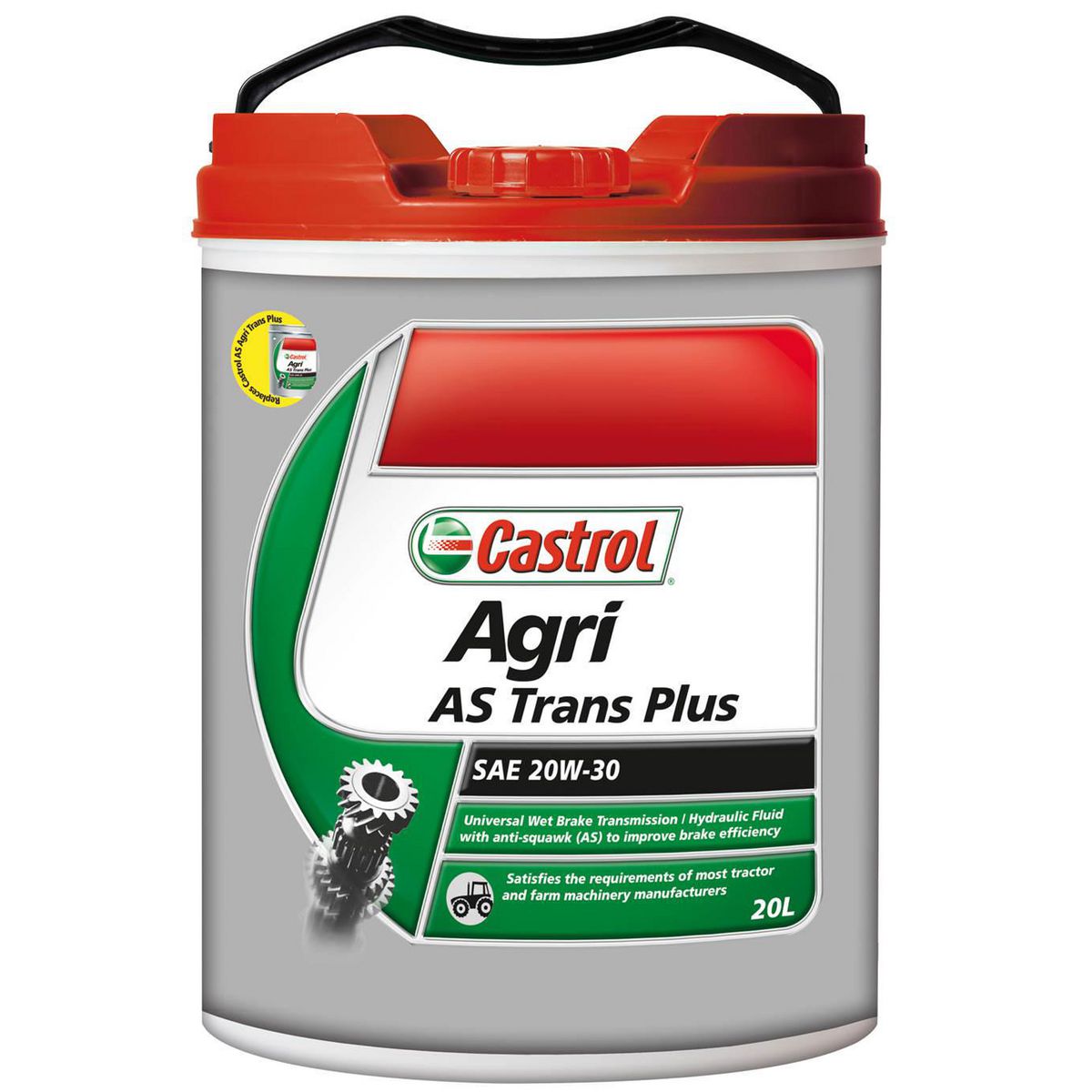 Castrol AGRI AS Trans Plus 20W-30 Wet Brake Trans/Hydraulic Fluid 20L 3362250