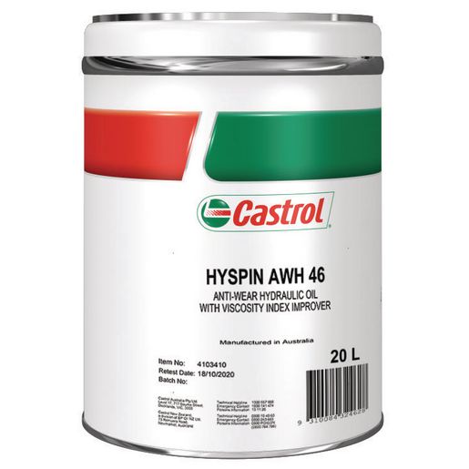 Castrol HYSPIN ISO 46 AWH Hydraulic Fluid 20L 4103410