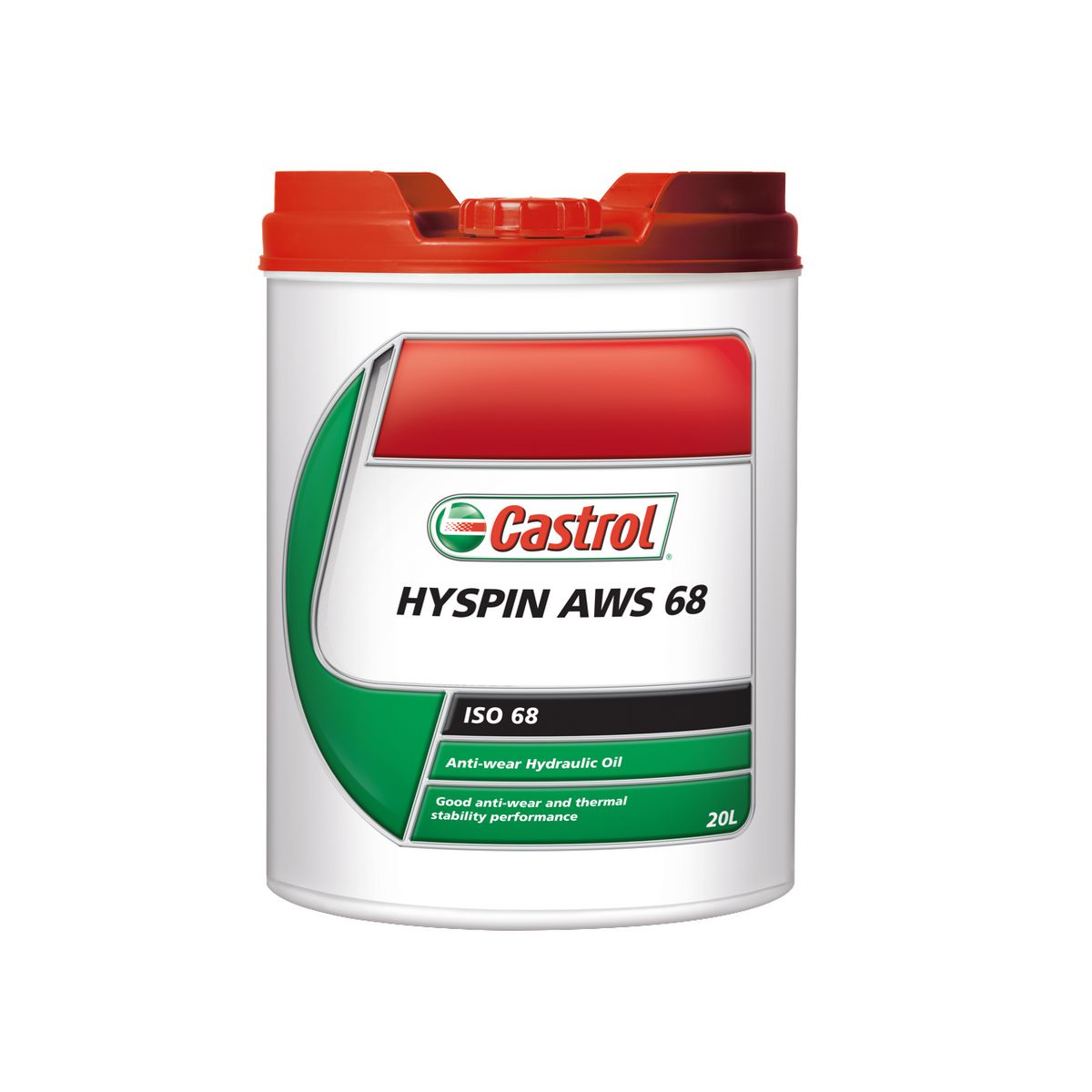 Castrol HYSPIN ISO 68 AWS Hydraulic Fluid 20L 3334435