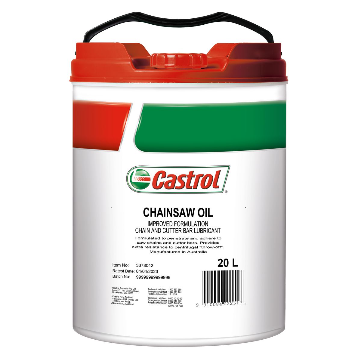Castrol Chainsaw Oil 20L 3378042