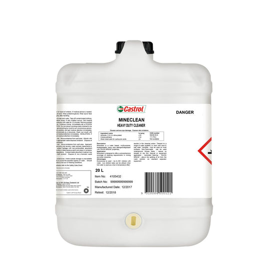 Castrol Mineclean Heavy Duty Cleaner Degreaser Detergent 20L 4105432