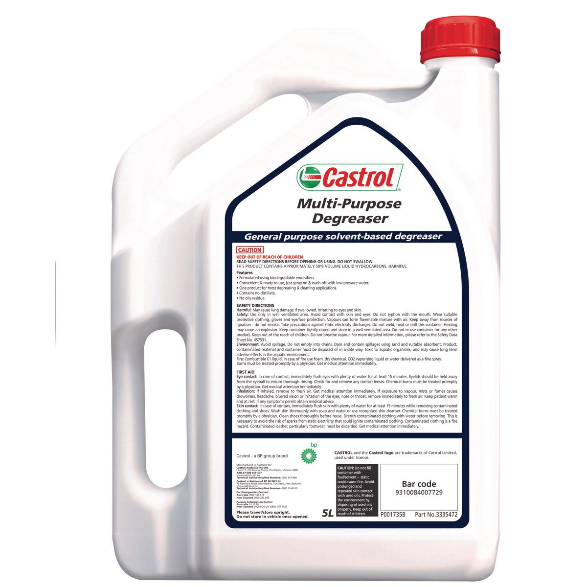 Castrol Multi-Purpose Degreaser 5L 3335472