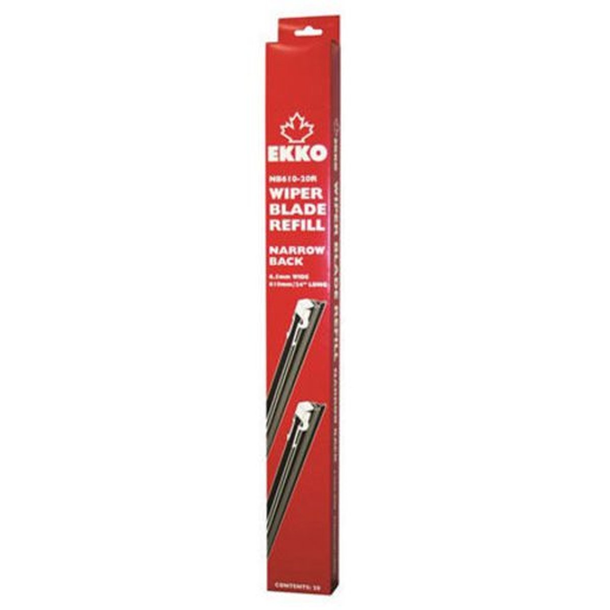 Tridon Ekko Wiper Refill Plastic 6.5mm x 610mm 50 Pack NB610-50R