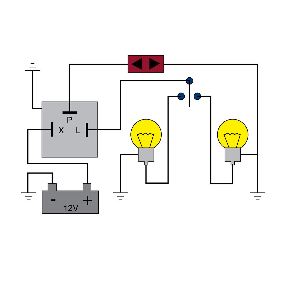 Tridon Flasher Relay LED 12V 3 Pin Non Outage LED03