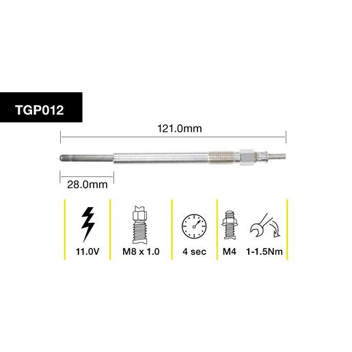 Tridon Glow Plug TGP012
