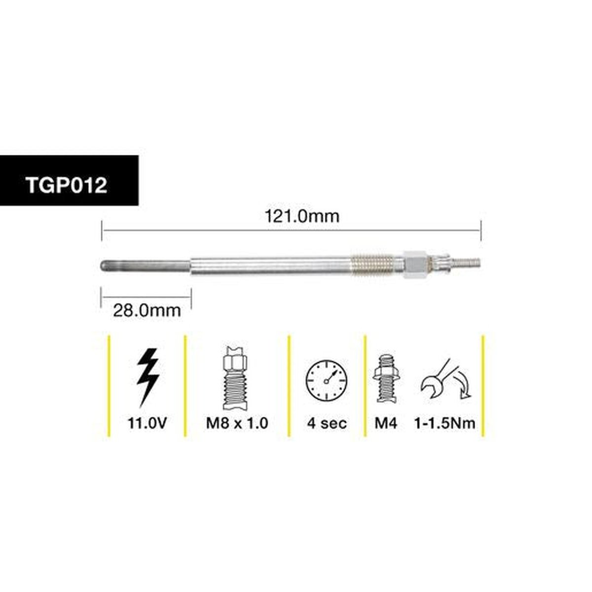Tridon Glow Plug TGP012