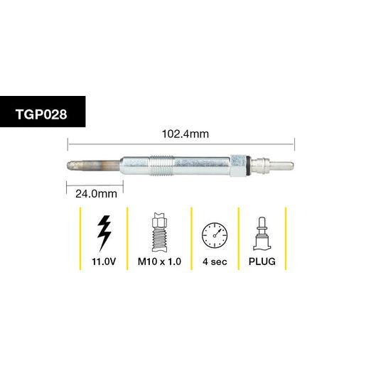 Tridon Glow Plug TGP028