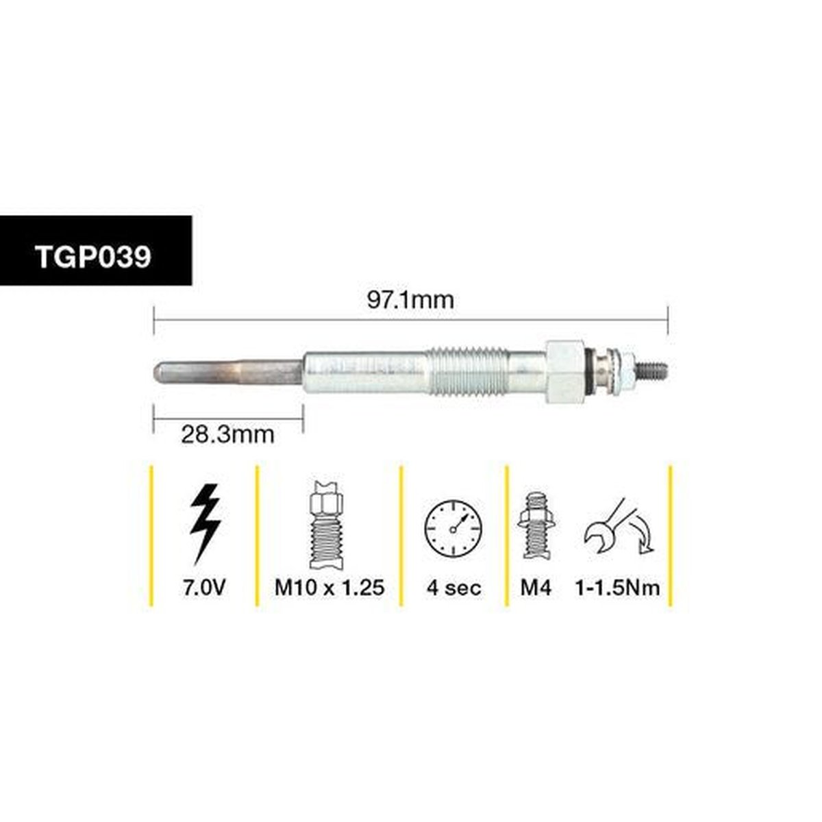 Tridon Glow Plug TGP039