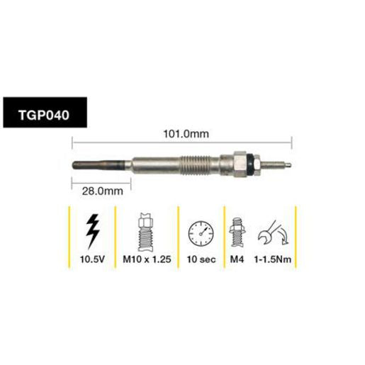 Tridon Glow Plug TGP040
