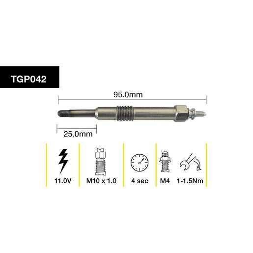 Tridon Glow Plug TGP042