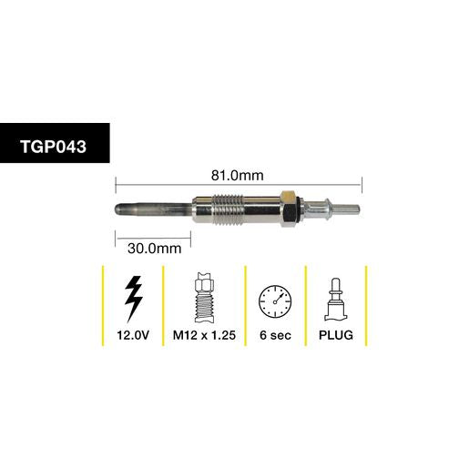 Tridon Glow Plug TGP043
