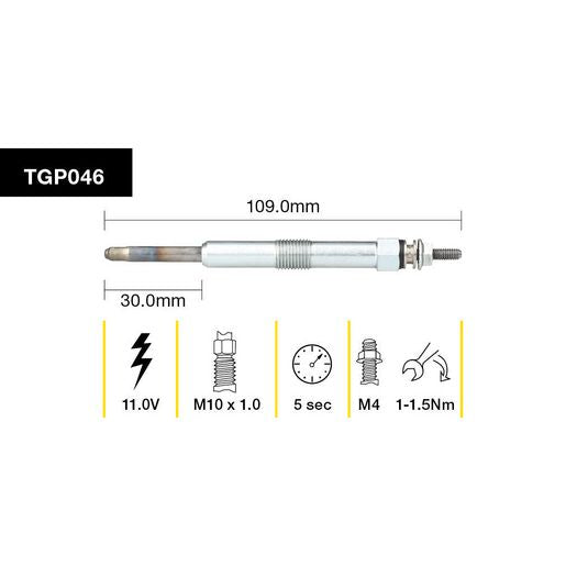 Tridon Glow Plug TGP046