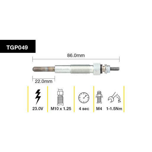 Tridon Glow Plug TGP049