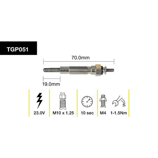 Tridon Glow Plug TGP051
