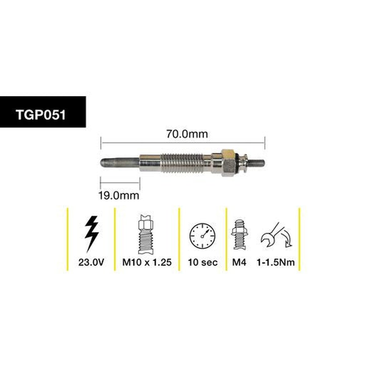 Tridon Glow Plug TGP051