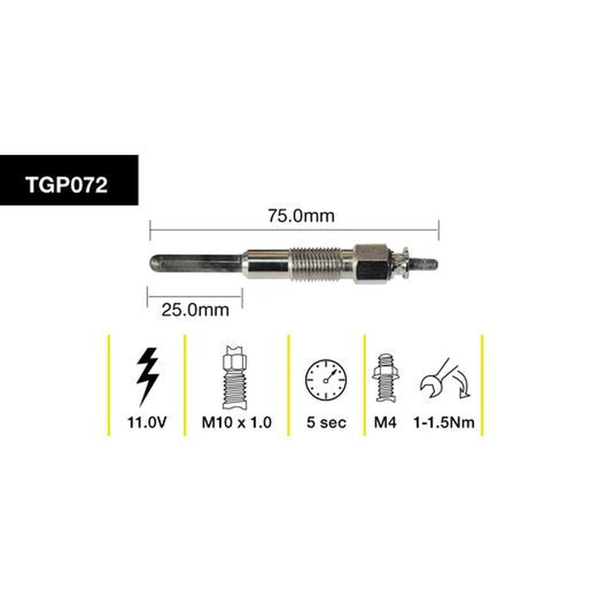 Tridon Glow Plug TGP072