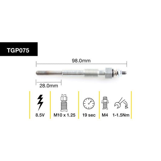 Tridon Glow Plug TGP075