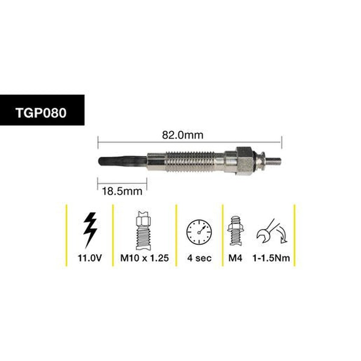 Tridon Glow Plug TGP080