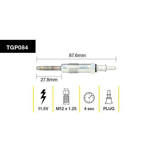 Tridon Glow Plug TGP084