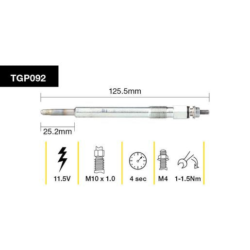 Tridon Glow Plug TGP092