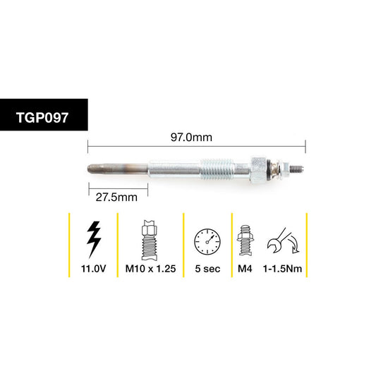 Tridon Glow Plug TGP097