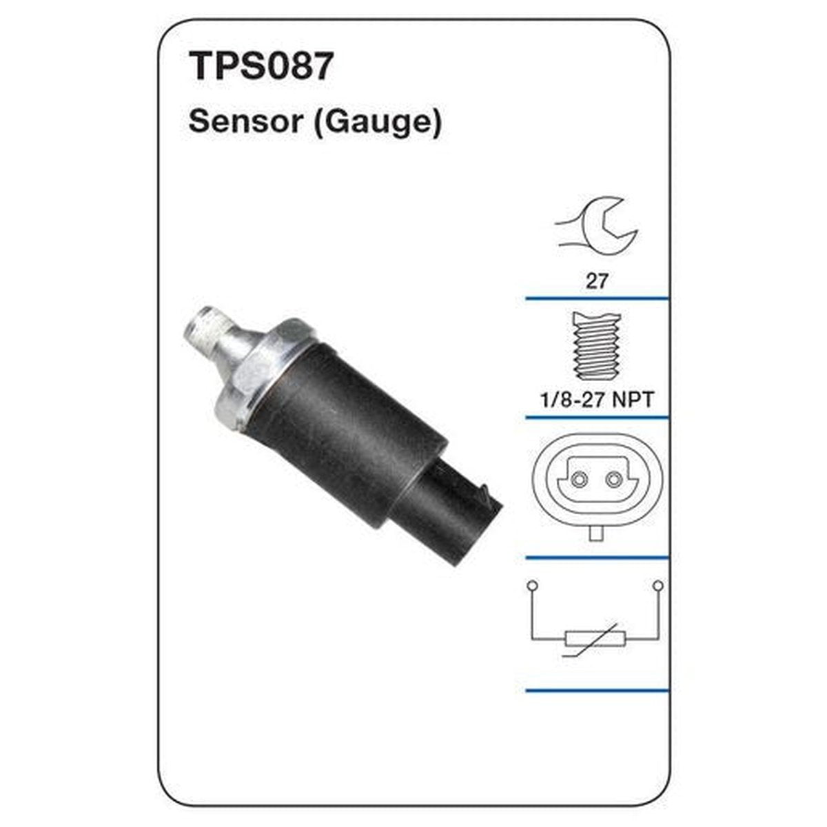 Tridon Oil Pressure Sensor TPS087