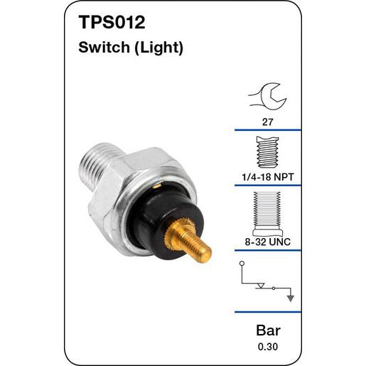 Tridon Oil Pressure Switch TPS012