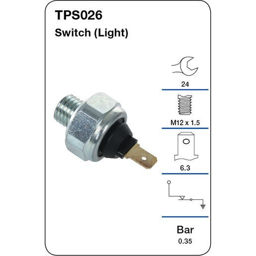 Tridon Oil Pressure Switch TPS026