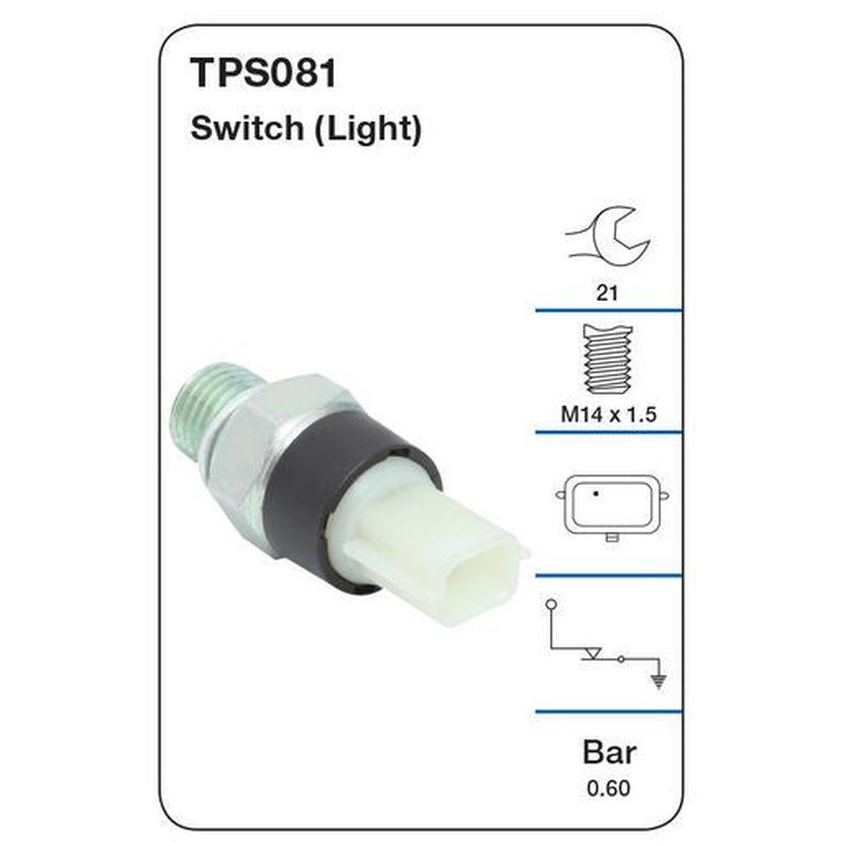 Tridon Oil Pressure Switch TPS081