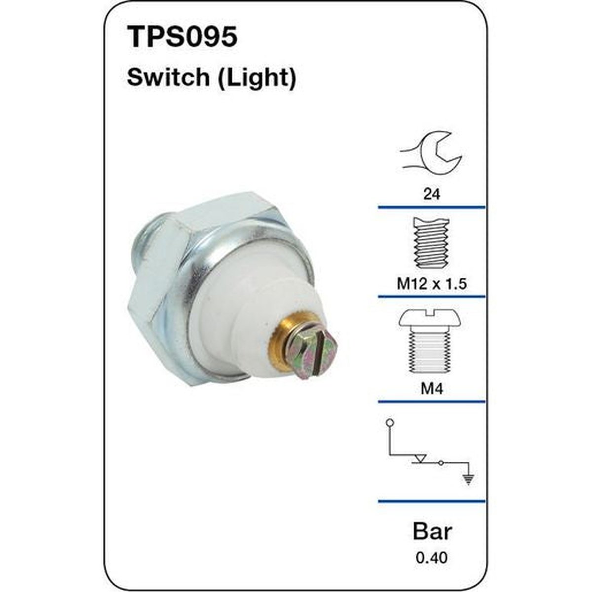 Tridon Oil Pressure Switch TPS095