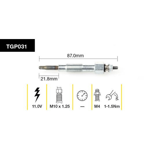 Tridon Glow Plug TGP031