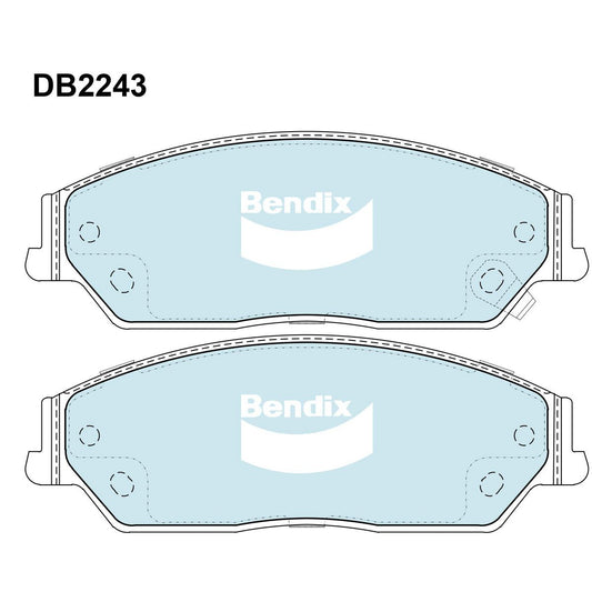 Bendix Ultimate Brake Pad Set Front DB2243 ULT