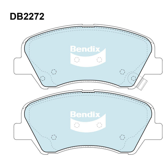 Bendix General CT Brake Pad Set Front DB2272 GCT