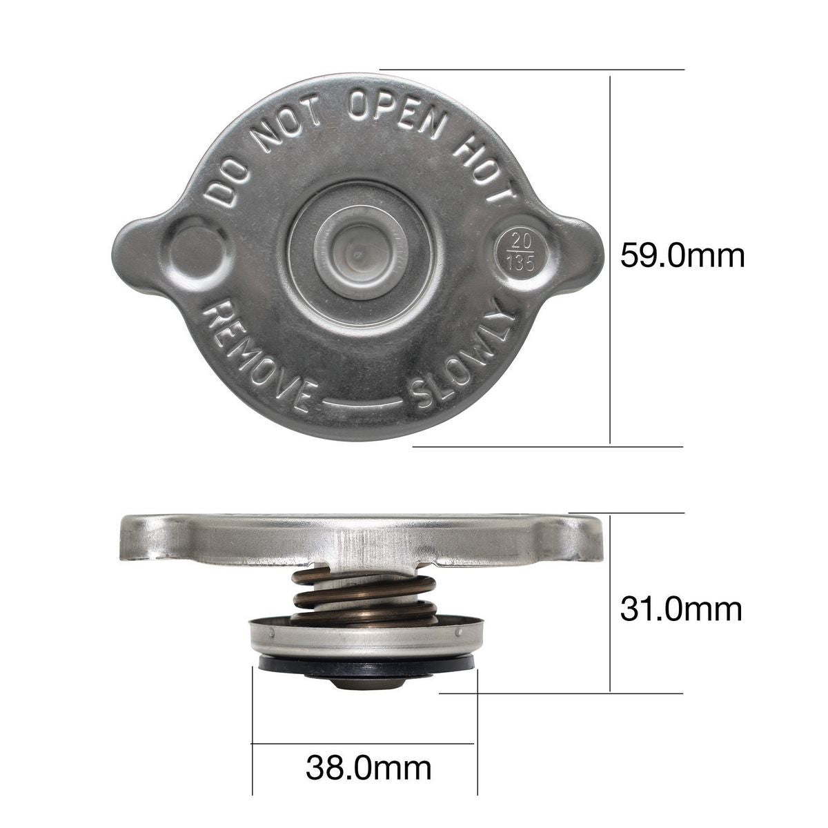 Tridon Non Recovery Radiator Cap CN1390