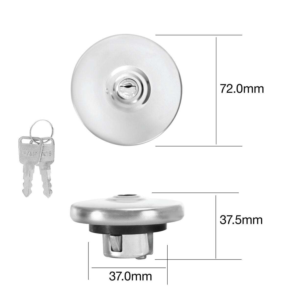Tridon Fuel Cap (Locking) TFL222V
