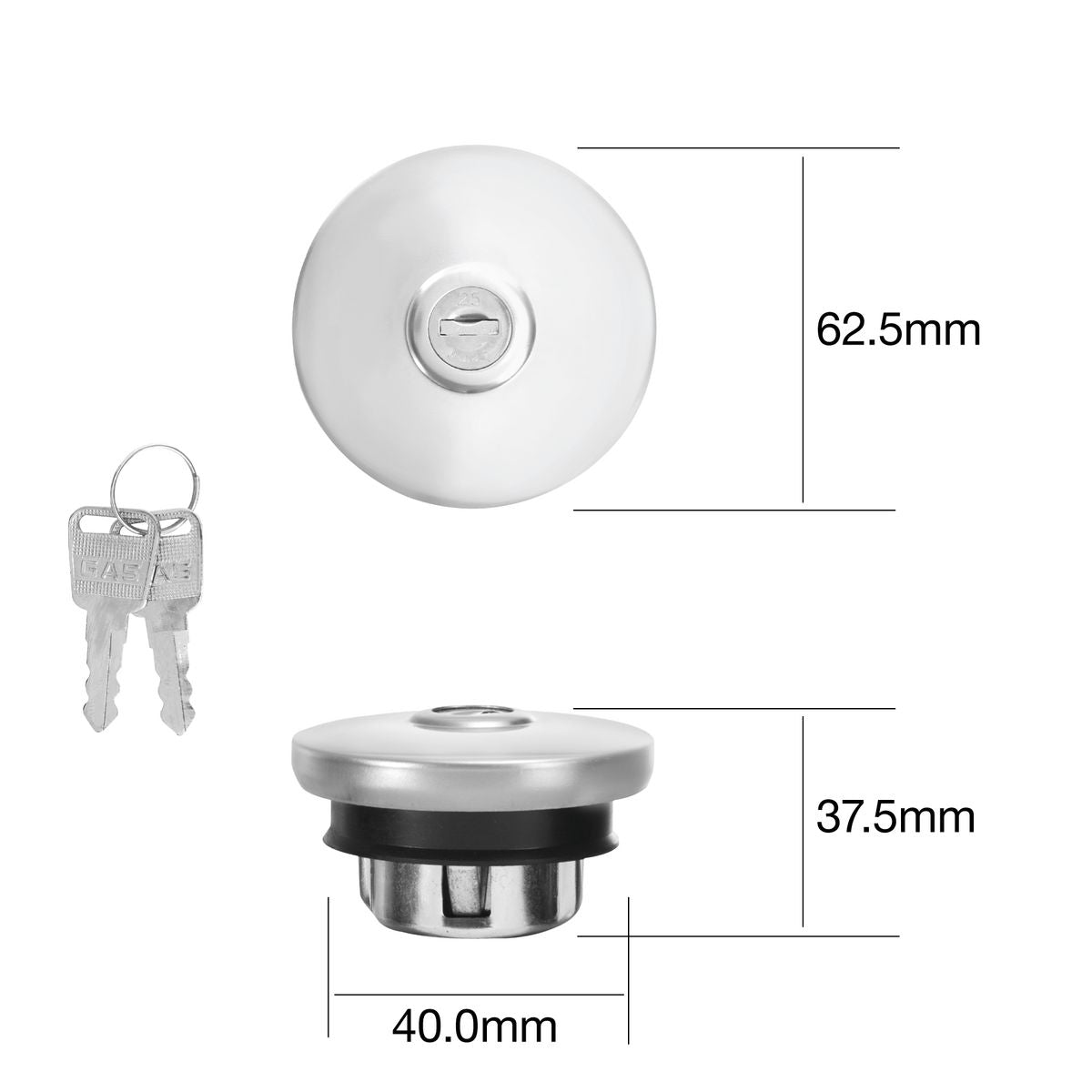 Tridon Locking Fuel Cap TFL225V
