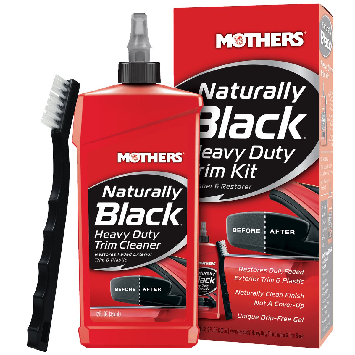 Mothers Back to Black Trim Cleaner Kit Heavy Duty 656141