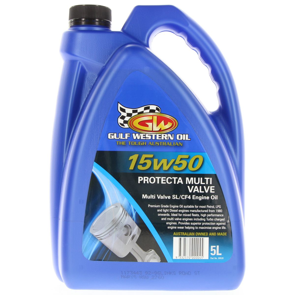 Gulf Western Protect Multi Valve Engine Oil 15W-50 5L 30528