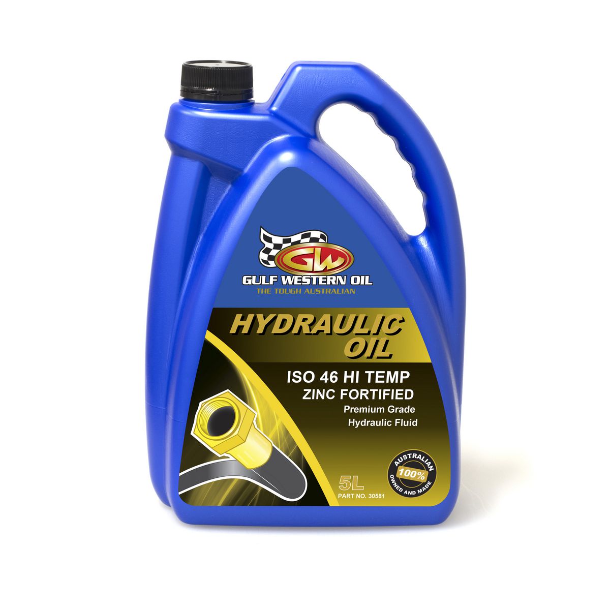 Gulf Western Superdraulic Hi-Temp Hydraulic ISO 46 Oil 5L 30581