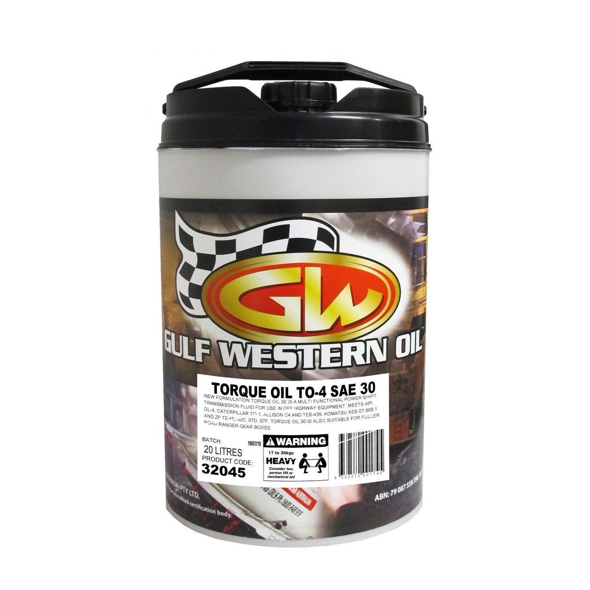 Gulf Western Torque Oil To-4 30W 20L 32045