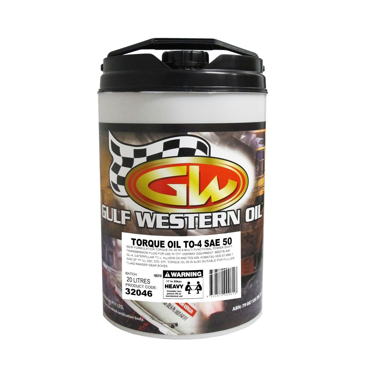 Gulf Western Torque Oil To-4 50W 20L 32046