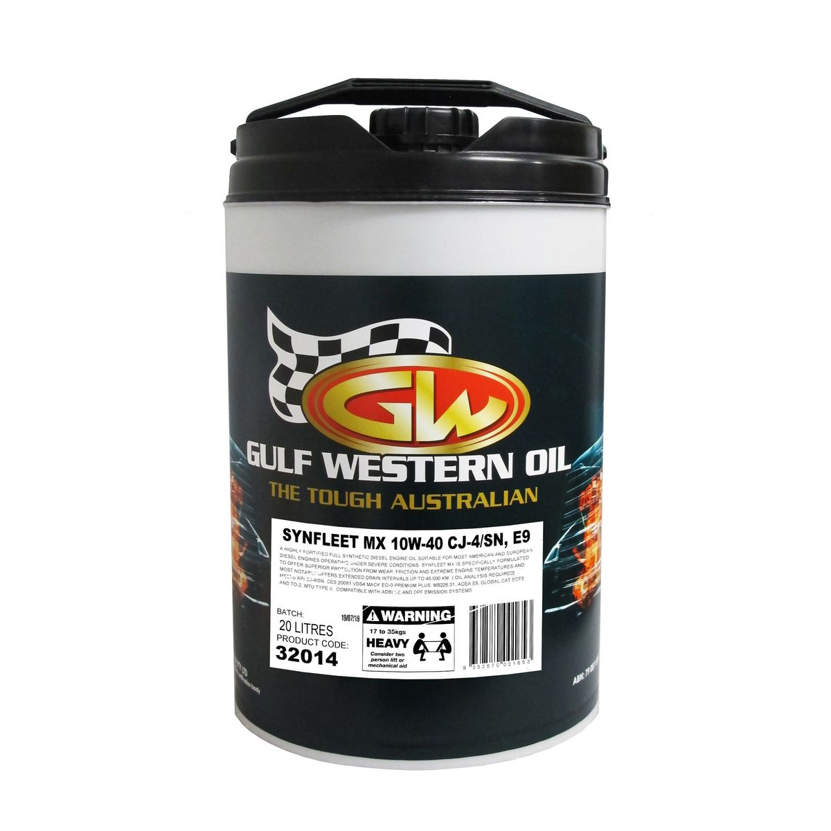 Gulf Western Synfleet MX Engine Oil 15W-40 20L 32014