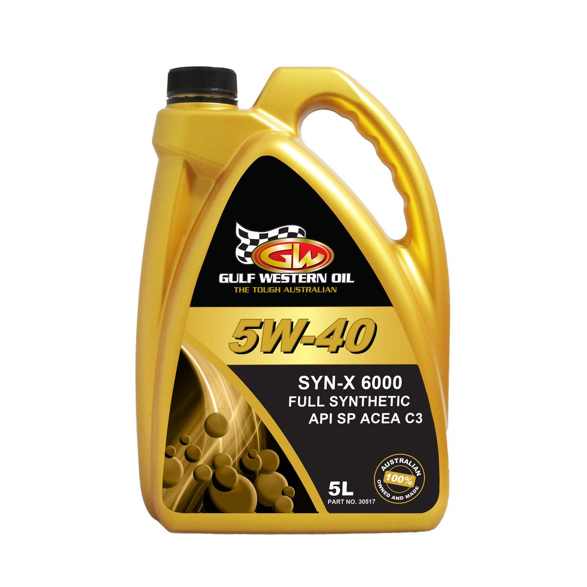 Gulf Western Synthetic X 6000 Synthetic 5W-40 Engine Oil 5L 30517