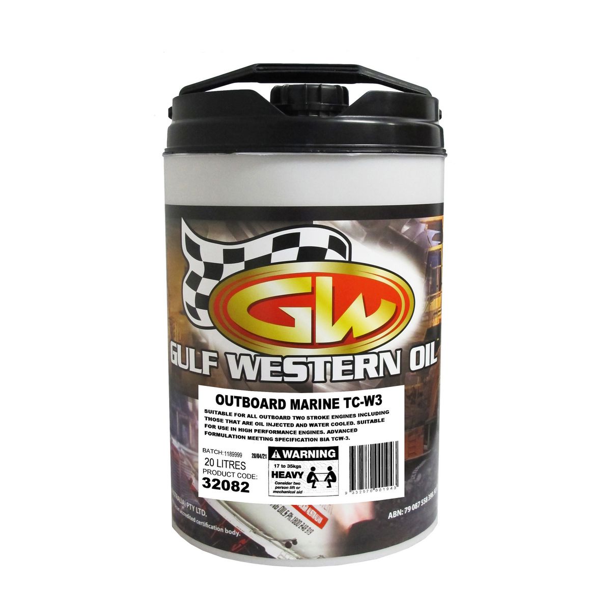 Gulf Western 2 Stroke Outboard Marine Engine Oil 20L 32082